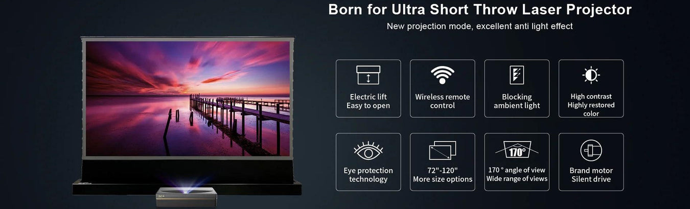 ULTRA SHORT THROW - MOTORISED - VIVIDSTORM ALR SCREEN