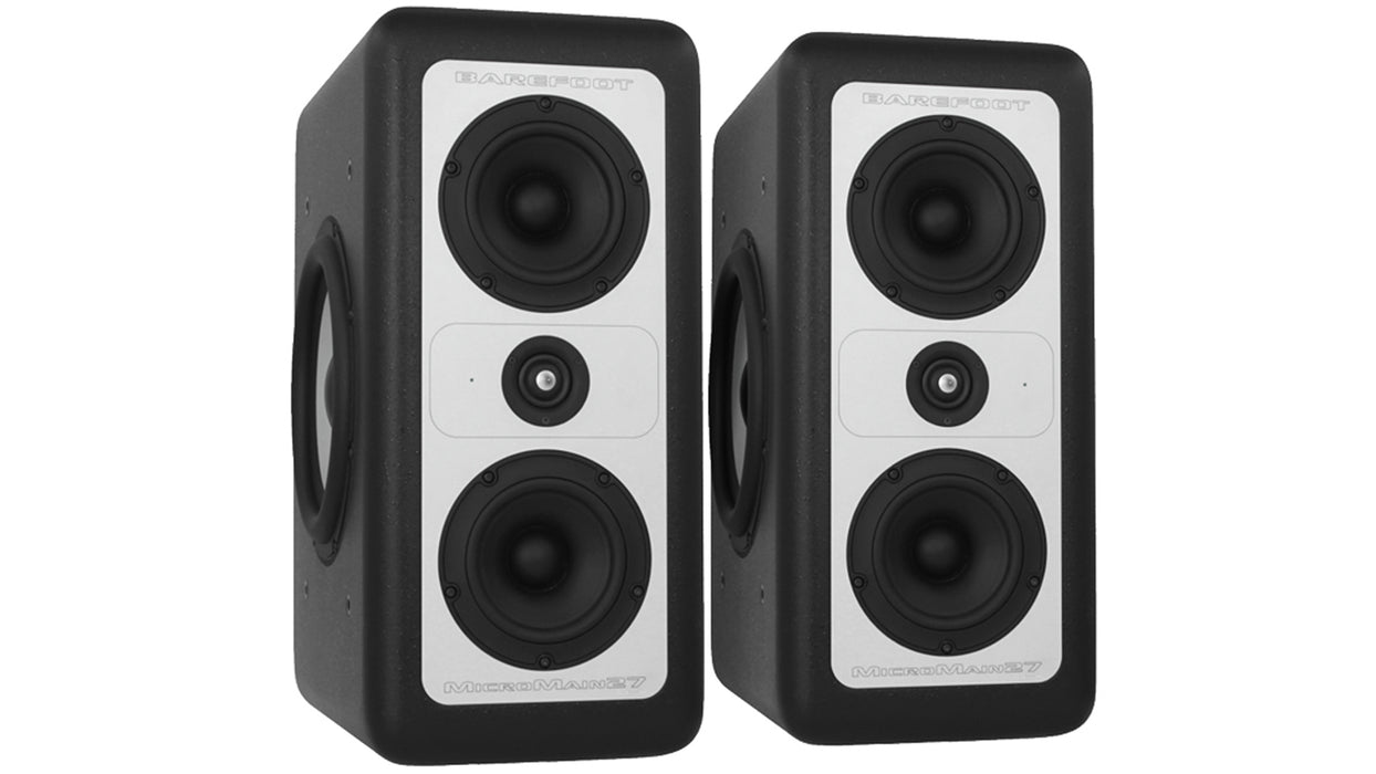 BAREFOOT SOUND MICROMAIN27 SPEAKER, ACTIVE STUDIO MONITOR WITH DUAL-FORCE™ TECHNOLOGY, SG OFFICIAL SET