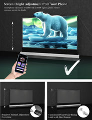 [Best Seller] VIVIDSTORM S Lite Hyper Motorized Tension Floor Rising Lenticular ALR Projector Screen