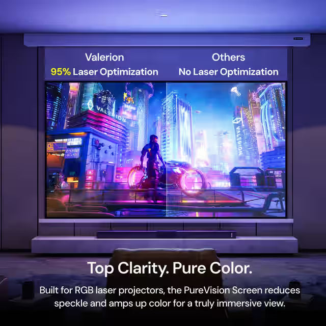 AWOL Valerion PureVision Anti-Speckle Motorized Screen