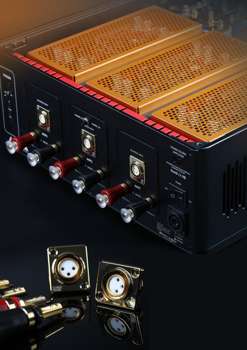 Starke Sound A3 3-channel Power Amplifier, Class A+AB, 620 watts per channel at 4 Ω