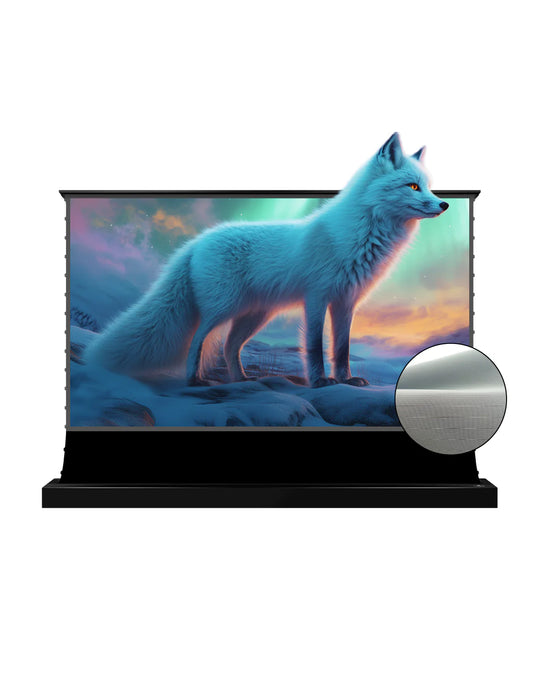 [Best Seller] VIVIDSTORM S Lite Hyper Motorized Tension Floor Rising Lenticular ALR Projector Screen