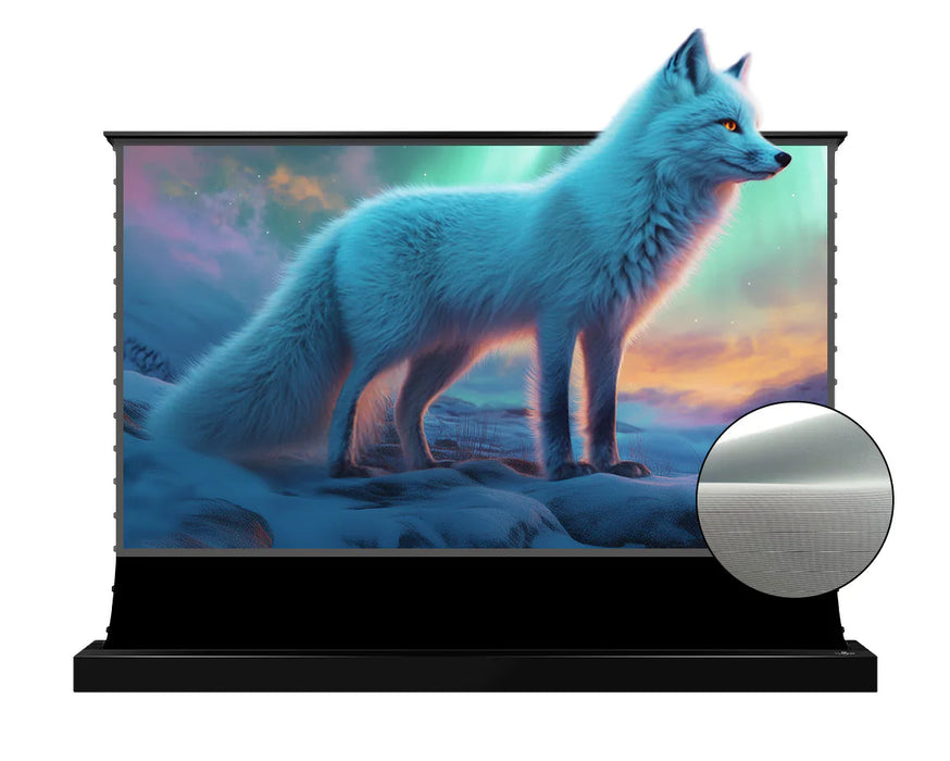 [ECONOMIC VERSION] VIVIDSTORM S Lite Hyper Motorized Tension Floor Rising Lenticular ALR Projector Screen