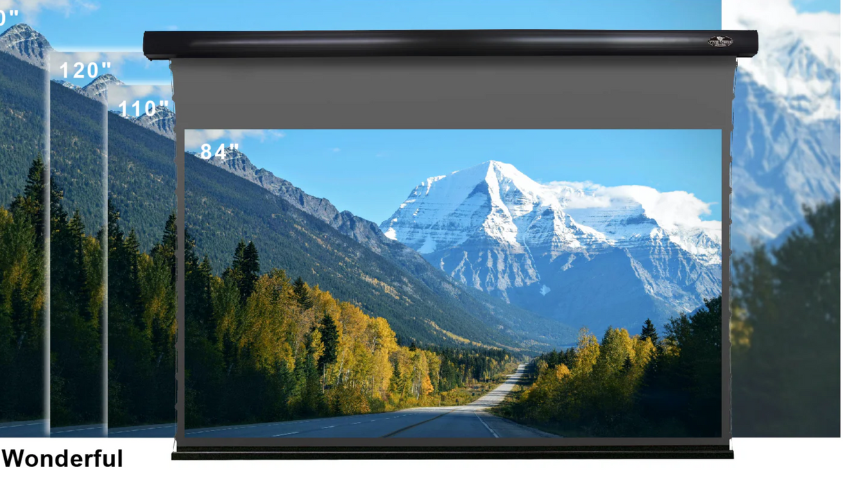 [Obsidian Long Throw ALR] [ Ceiling Down] VIVIDSTORM ALR Slimline Motorized Tension Projector screen