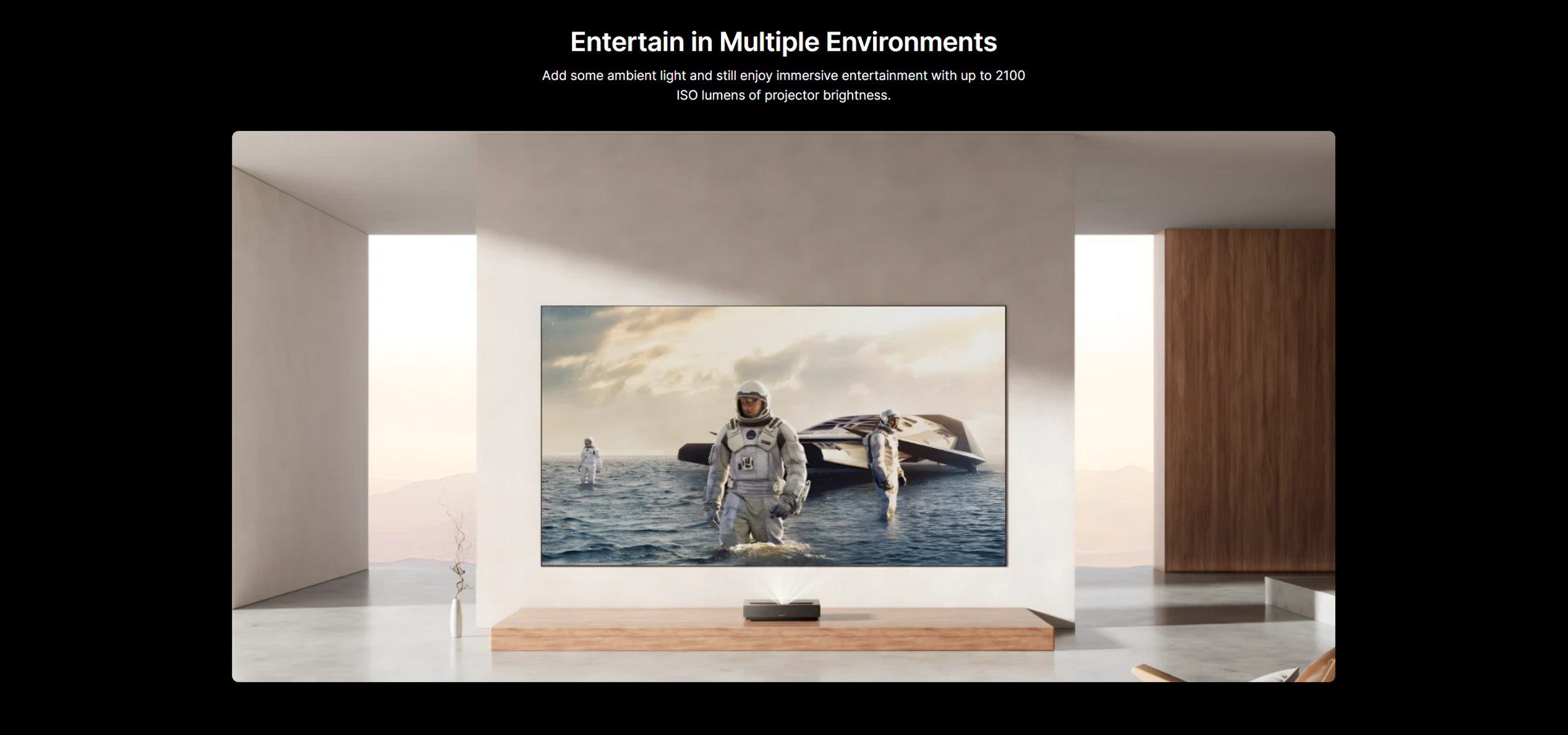 Formovie Cinema Edge 4K UST Laser Projector Featuring Google TV with N ...