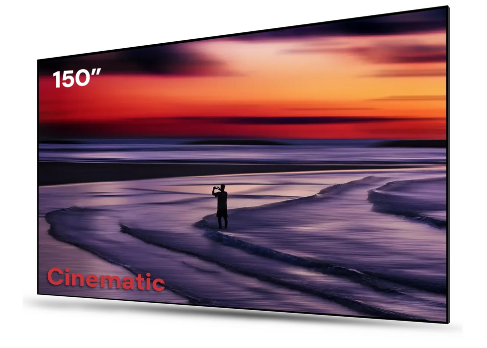AWOL Vision 132" Lenticular Cinematic ALR Screen (Also Available 100" 120" 150“)