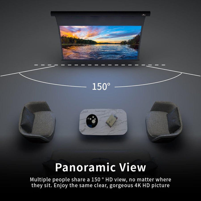 [Obsidian Long Throw ALR] [ Ceiling Down] VIVIDSTORM ALR Slimline Motorized Tension Projector screen