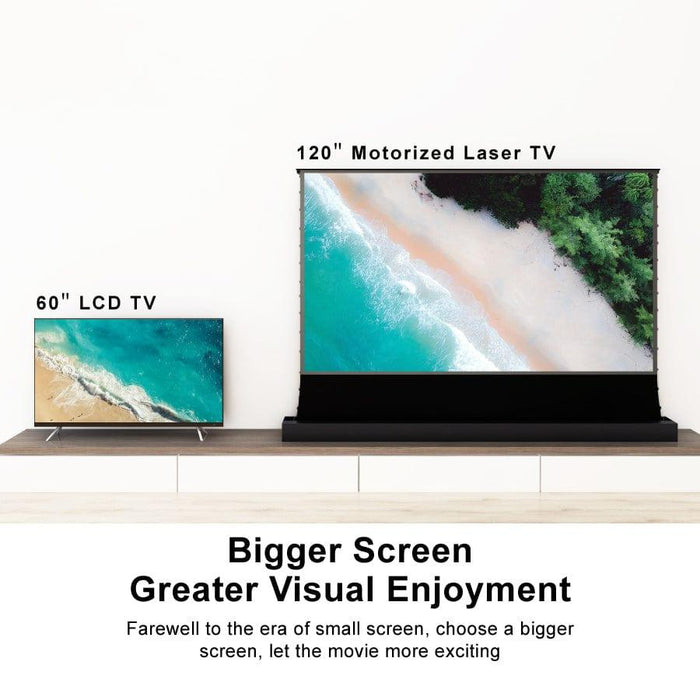 [Best Seller] 100" VIVIDSTORM S PRO Motorized Tension Floor Rising UST ALR Projector Screen