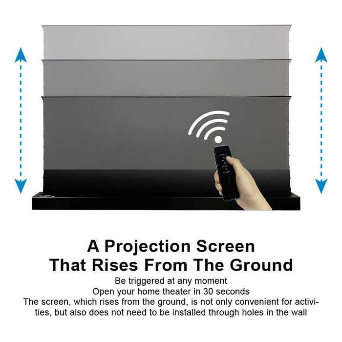 [Best Seller] 100" VIVIDSTORM S PRO Motorized Tension Floor Rising UST ALR Projector Screen