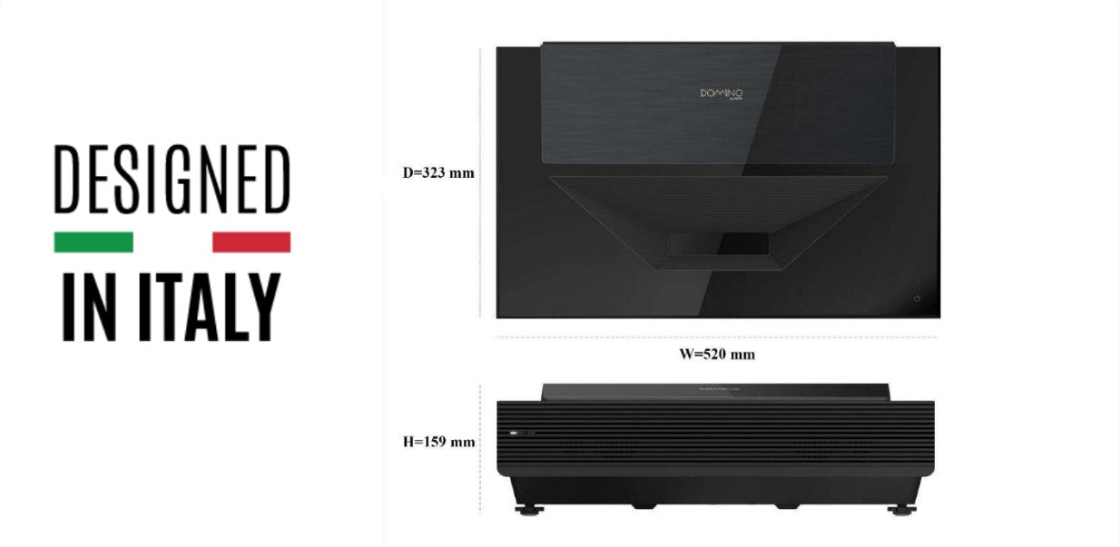 SIM2 DOMINO DTVs The new Ultra Short Throw projector powered by a pure RGB laser technology